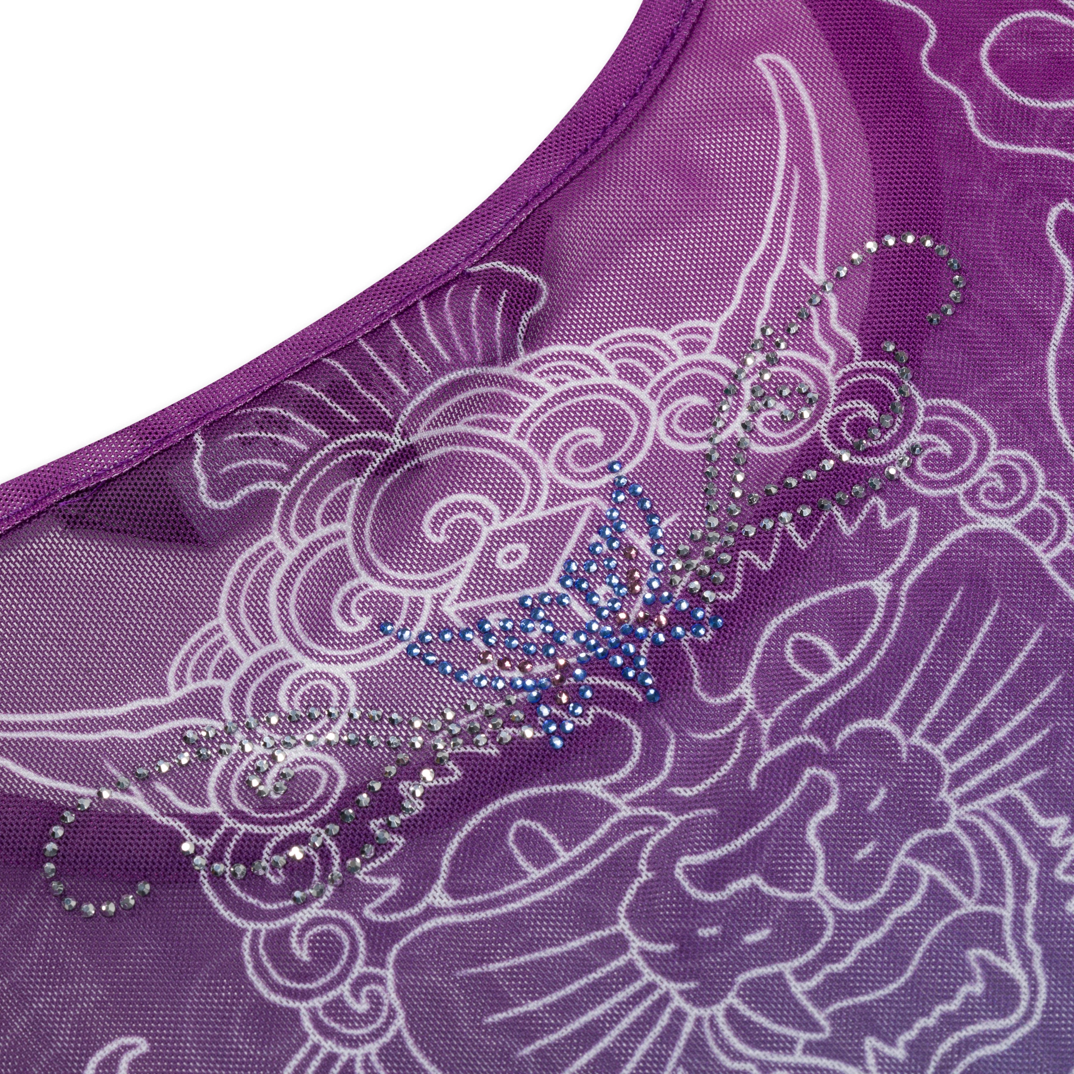 TRACE MESH CROPPED TANK ( MULTI )