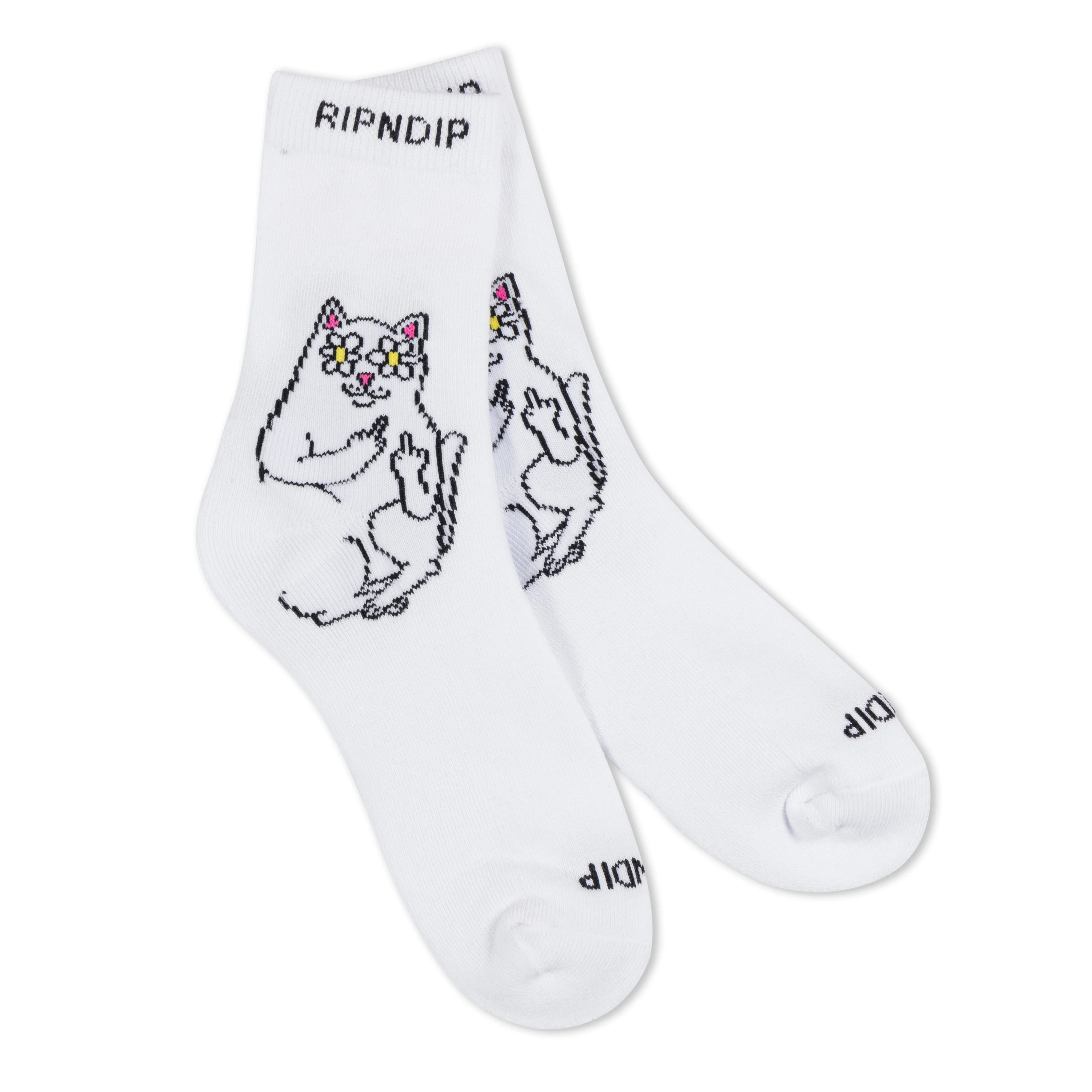 LORD NERMAL BLOSSOM MID SOCKS ( WHITE )