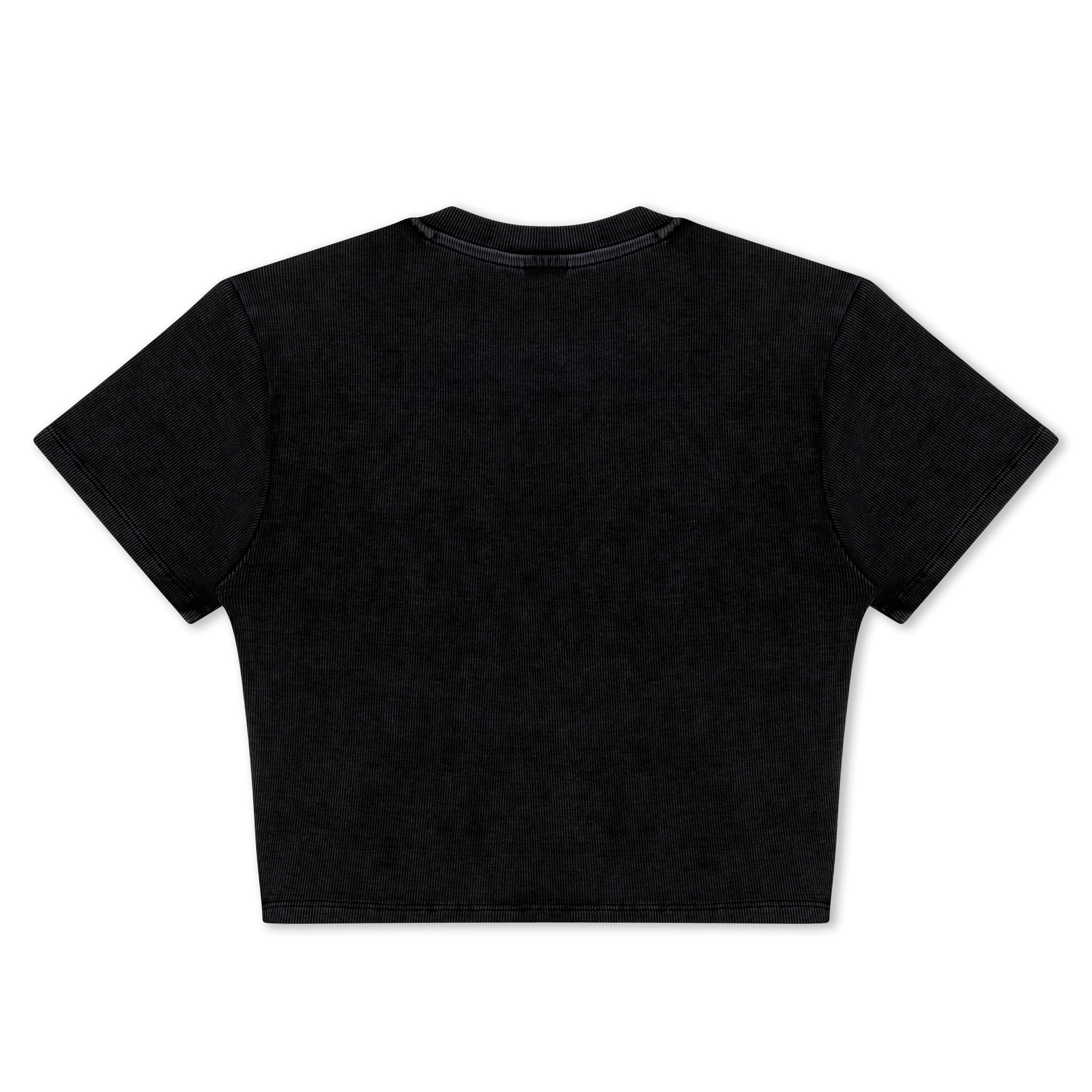 DND CROPPED BABY TEE ( BLACK VINTAGE )