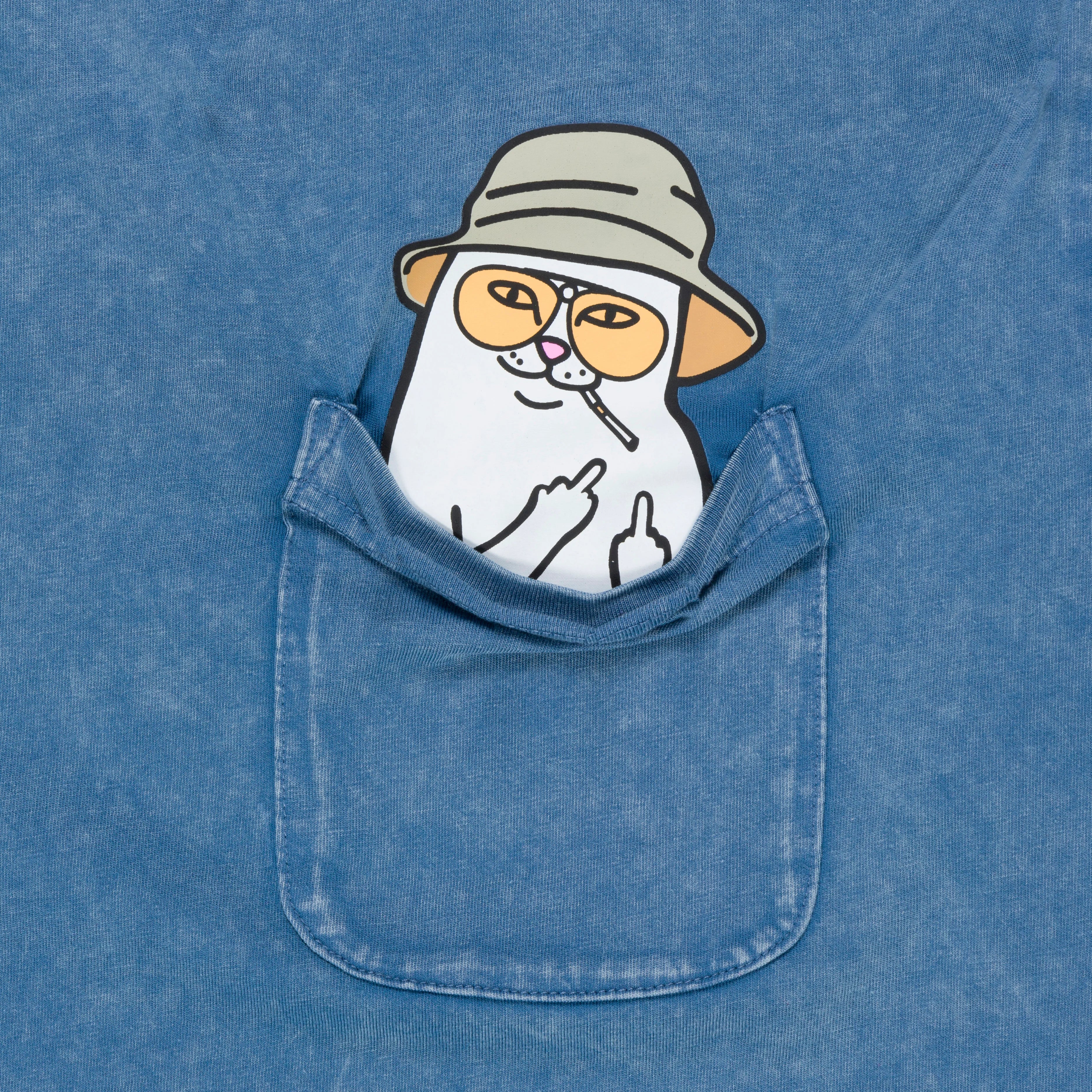NERMAL S THOMPSON POCKET TEE ( SLATE MINERAL WASH )