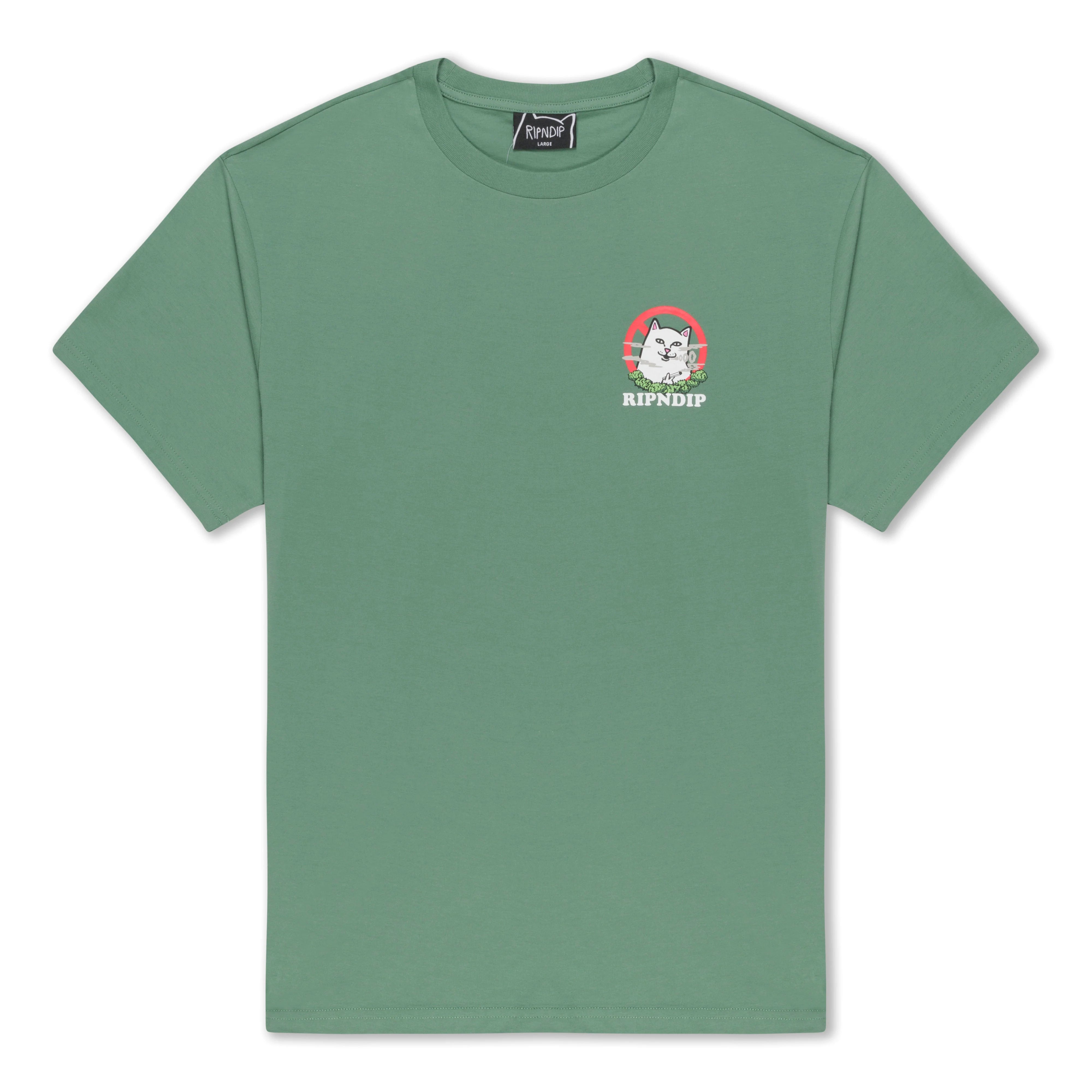 NO SMOKING TEE ( LIGHT OLIVE )