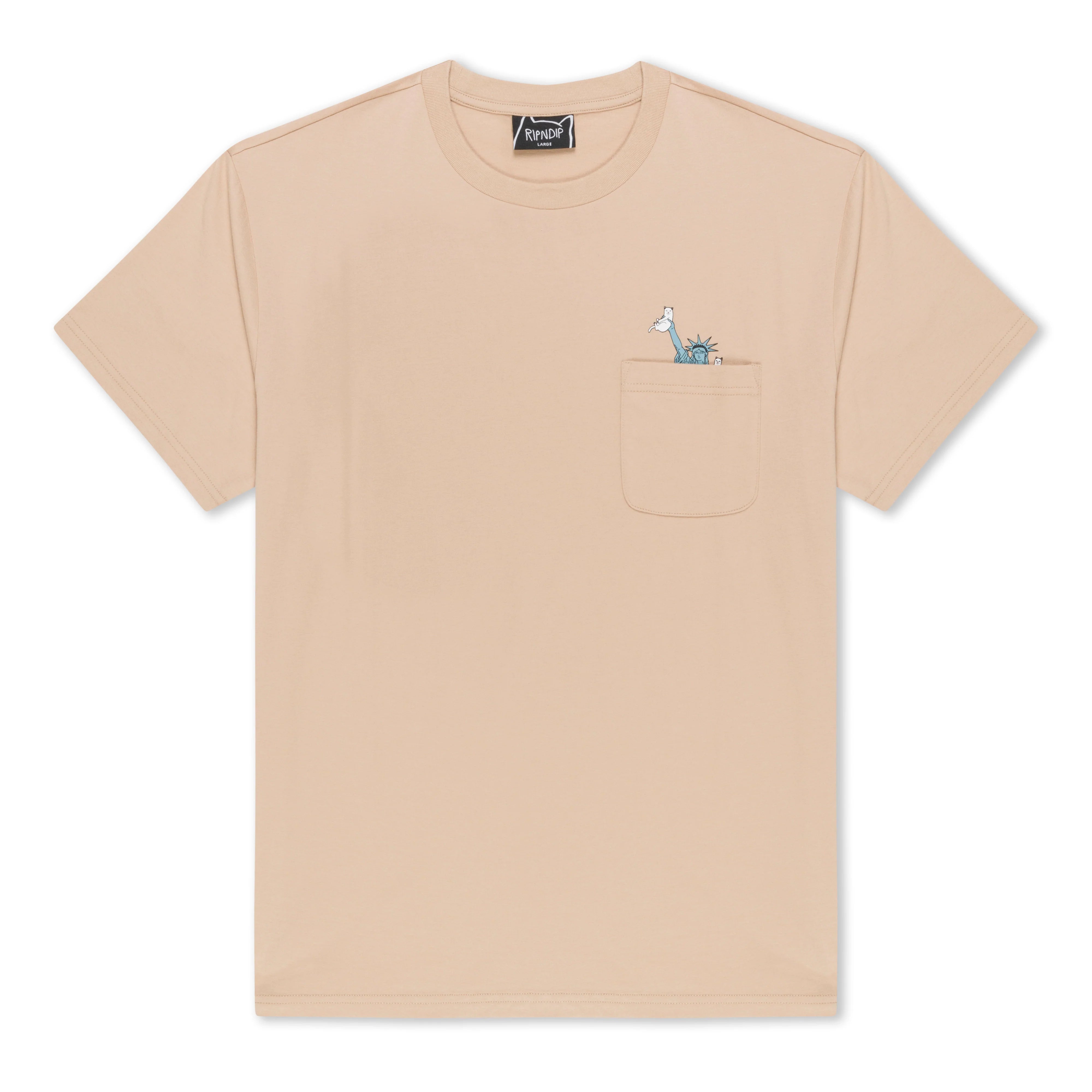 LIBERTY POCKET TEE ( ALMOND )