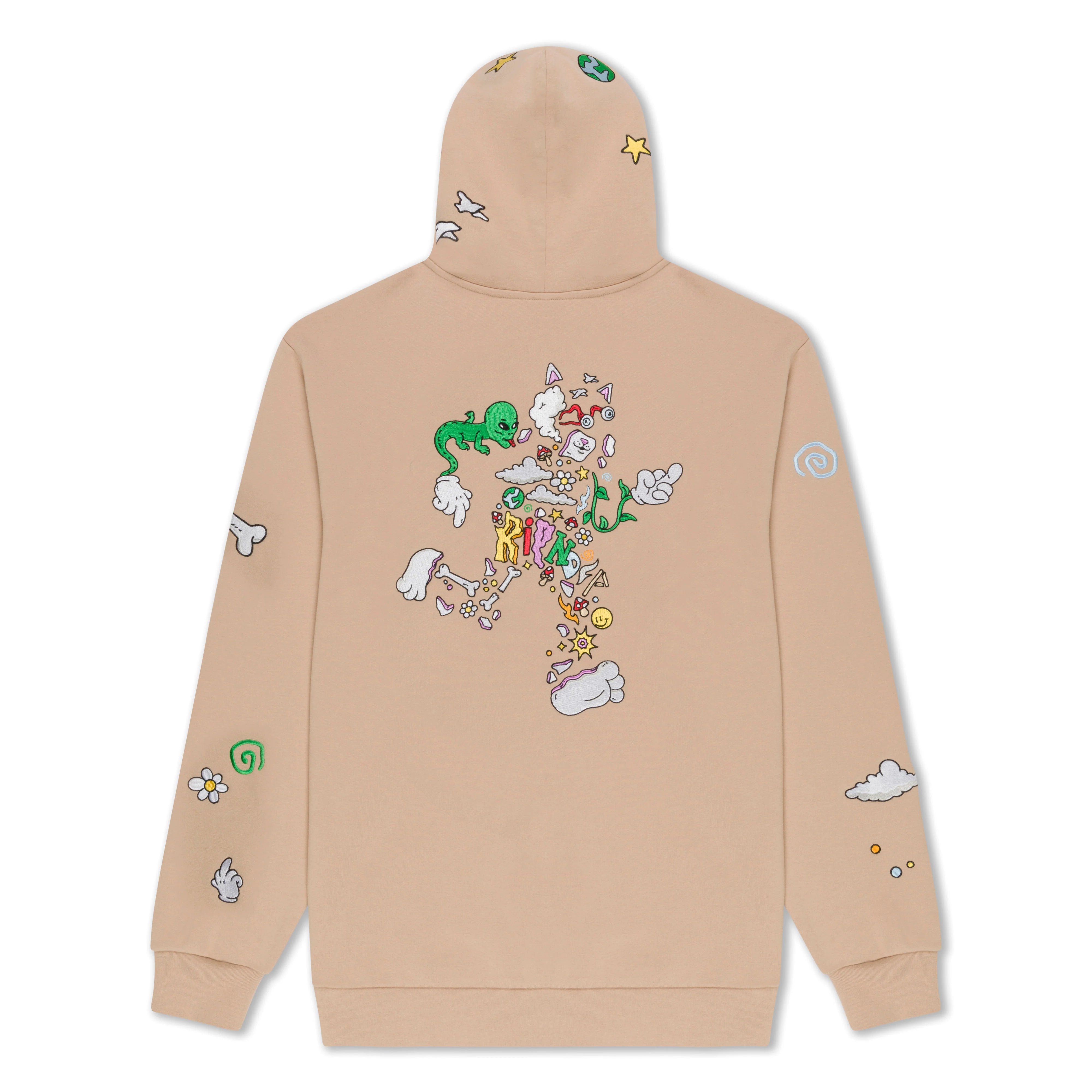 BROKEN DOWN HOODIE ( ALMOND )