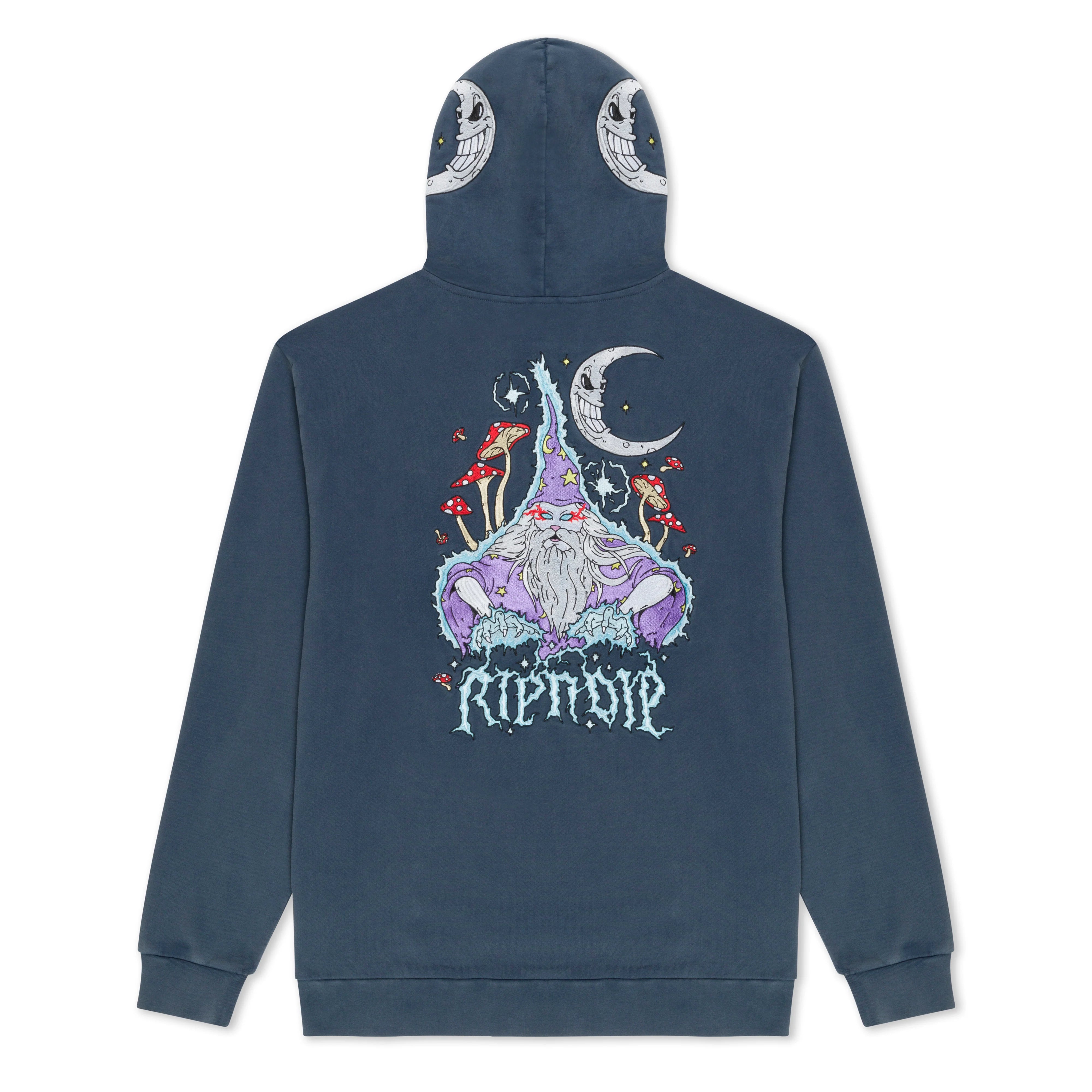 ORACLE DOUBLE HOOD HOODIE ( NAVY MINERAL WASH )