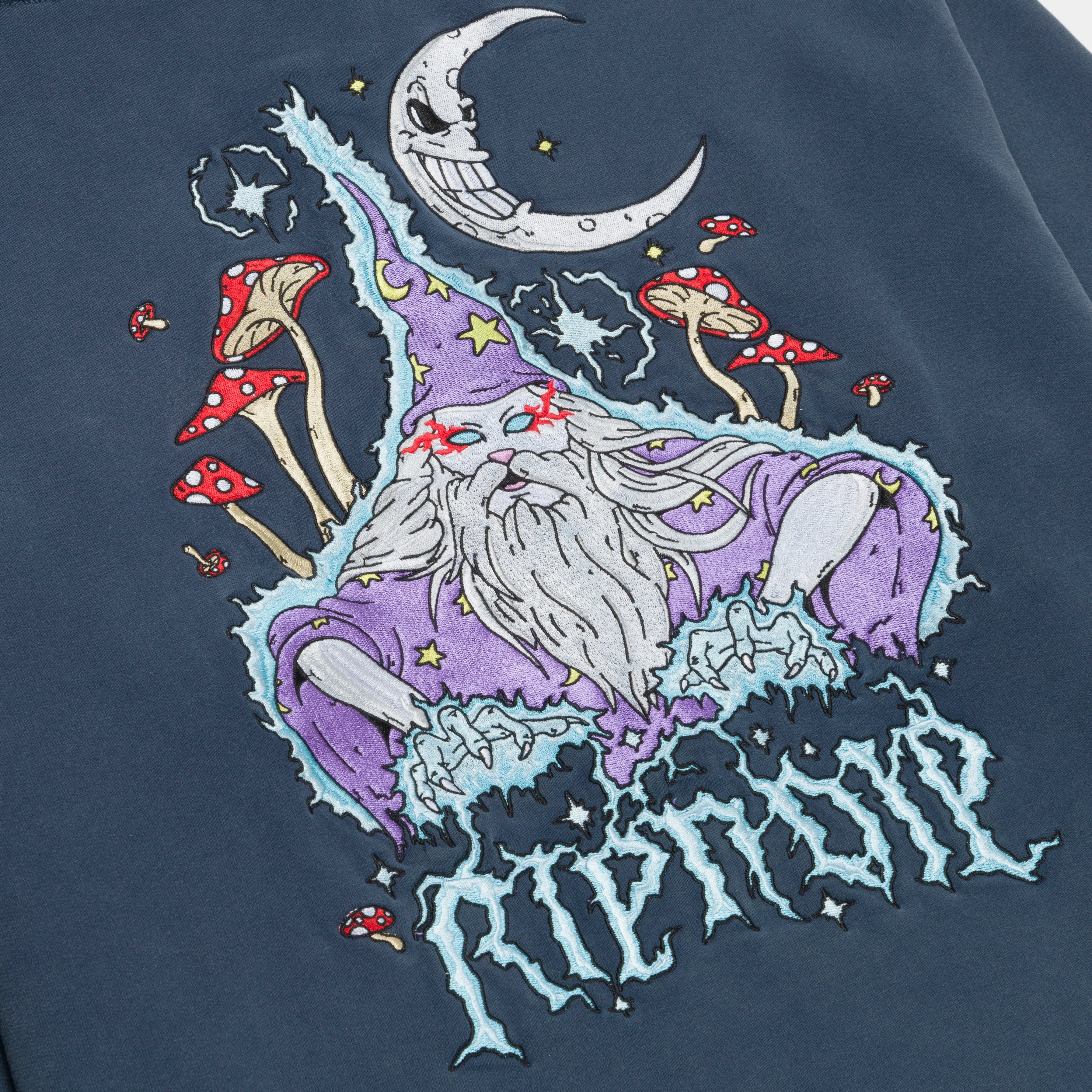 ORACLE DOUBLE HOOD HOODIE ( NAVY MINERAL WASH )