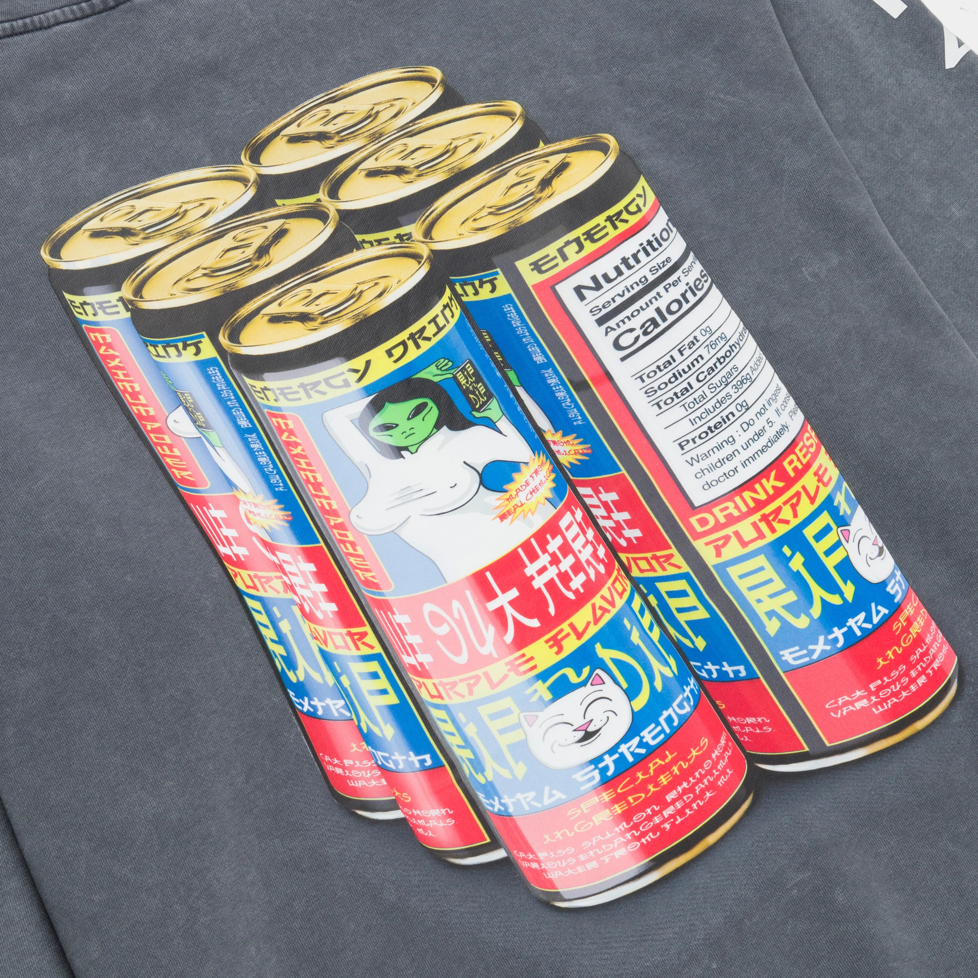 NERM´S CAN´S HOODIE ( CHARCOAL VINTAGE )