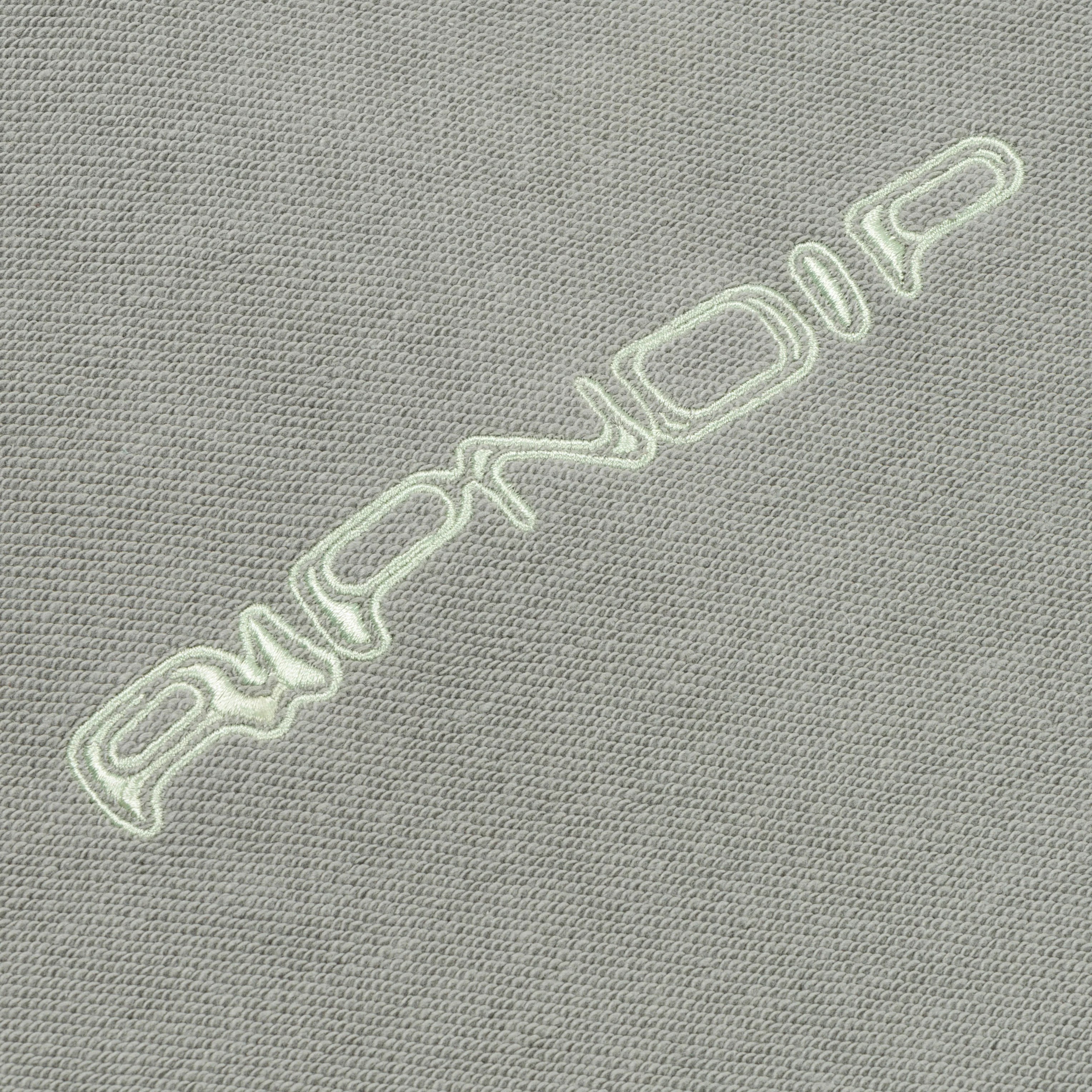 SATURN REVERSE STITCH FLEECE HOODIE ( STEEL GREY )