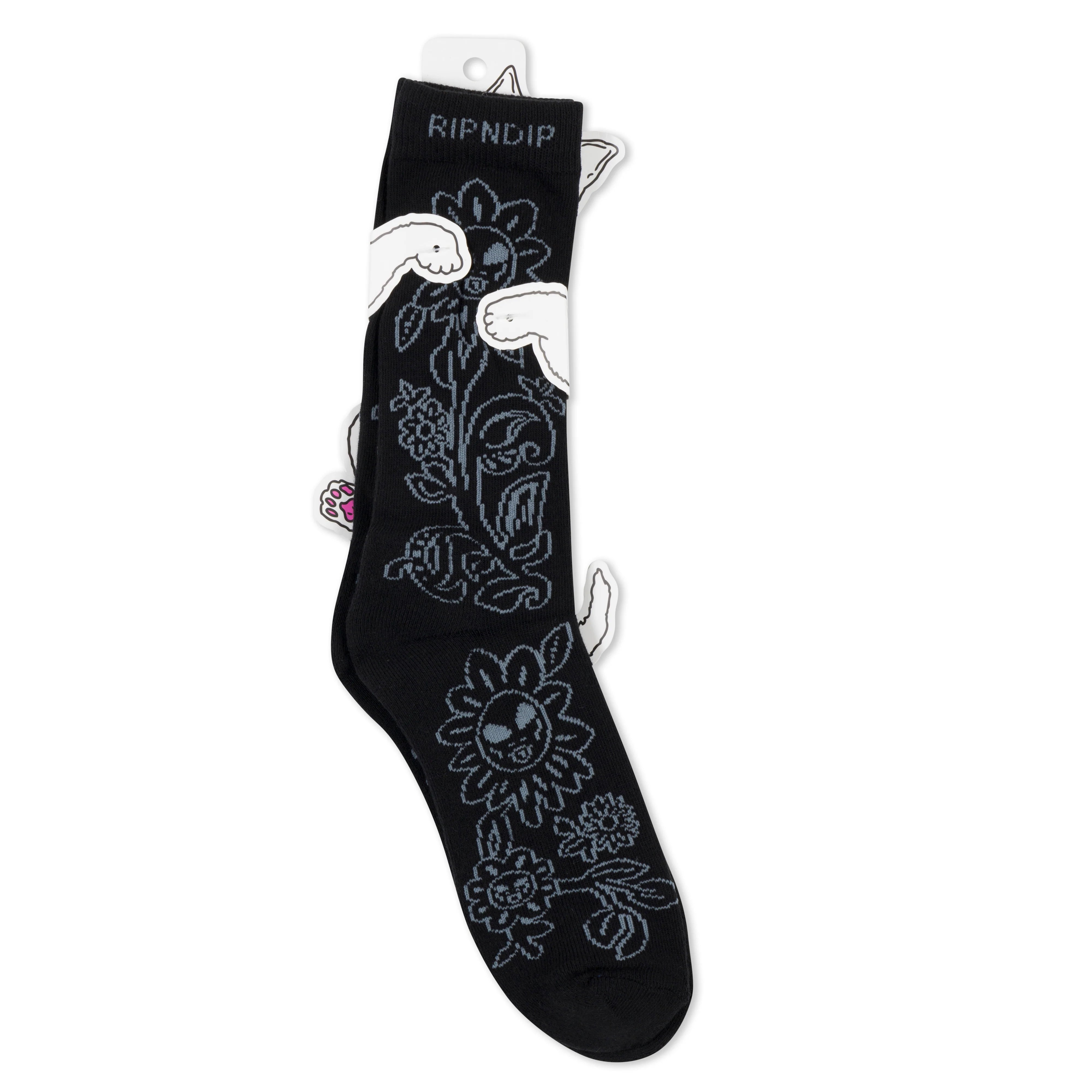 SPACE GARDEN SOCKS ( BLACK )
