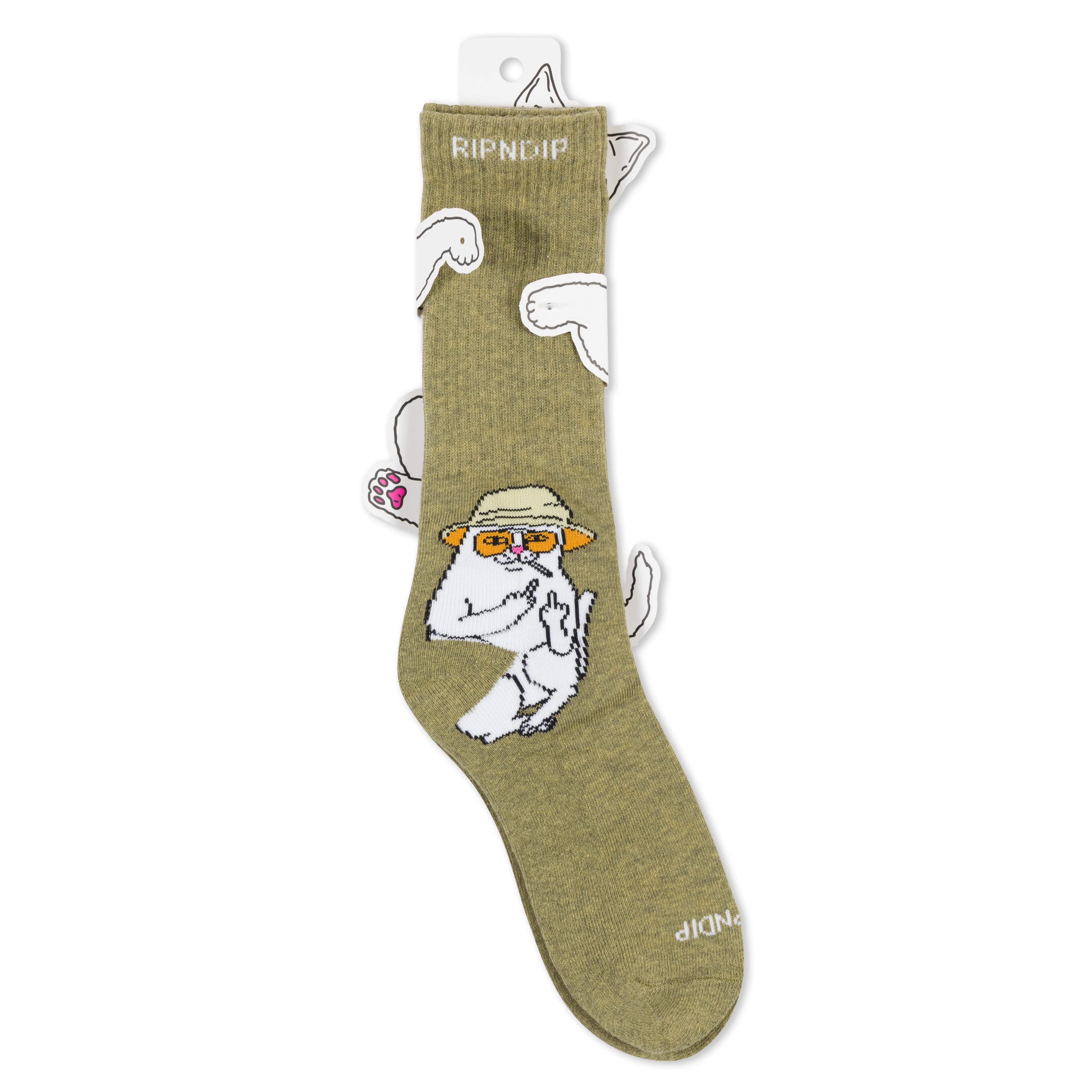 NERMAL S THOMPSON SOCKS ( HEATHER OLIVE )