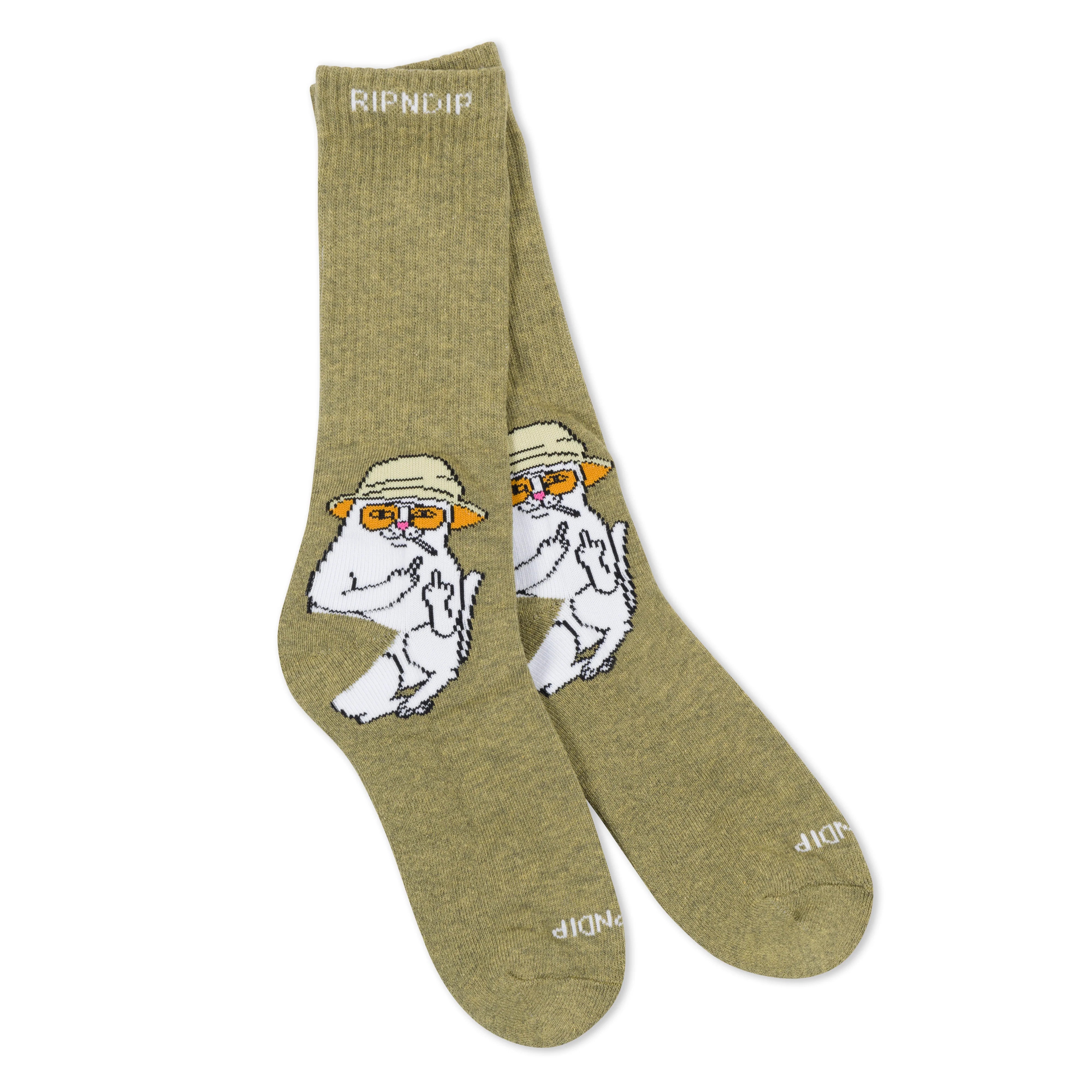 NERMAL S THOMPSON SOCKS ( HEATHER OLIVE )