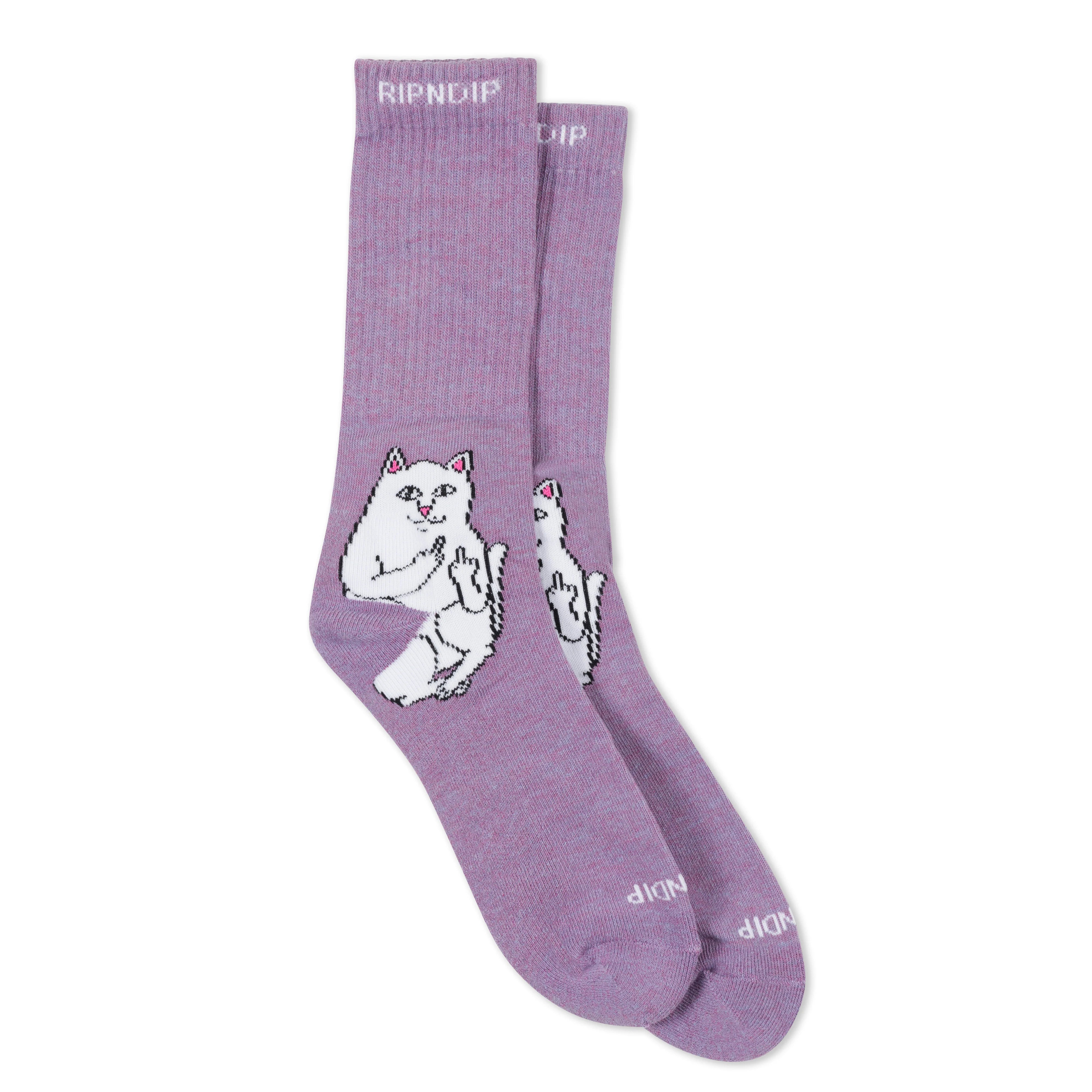 LORD NERMAL SOCKS ( LILAC HEATHER )