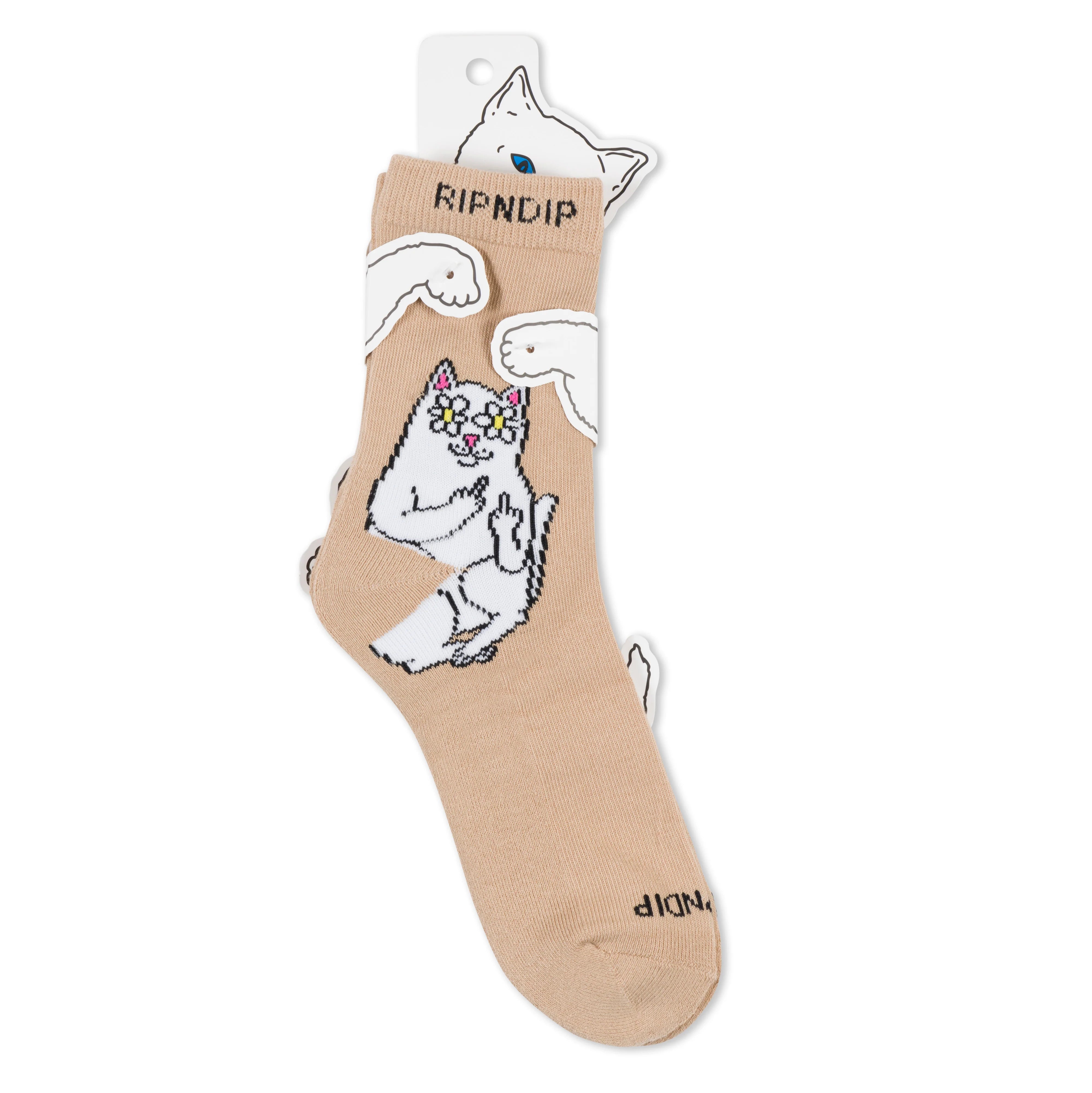 LORD NERMAL BLOSSOM MID SOCKS ( ALMOND )
