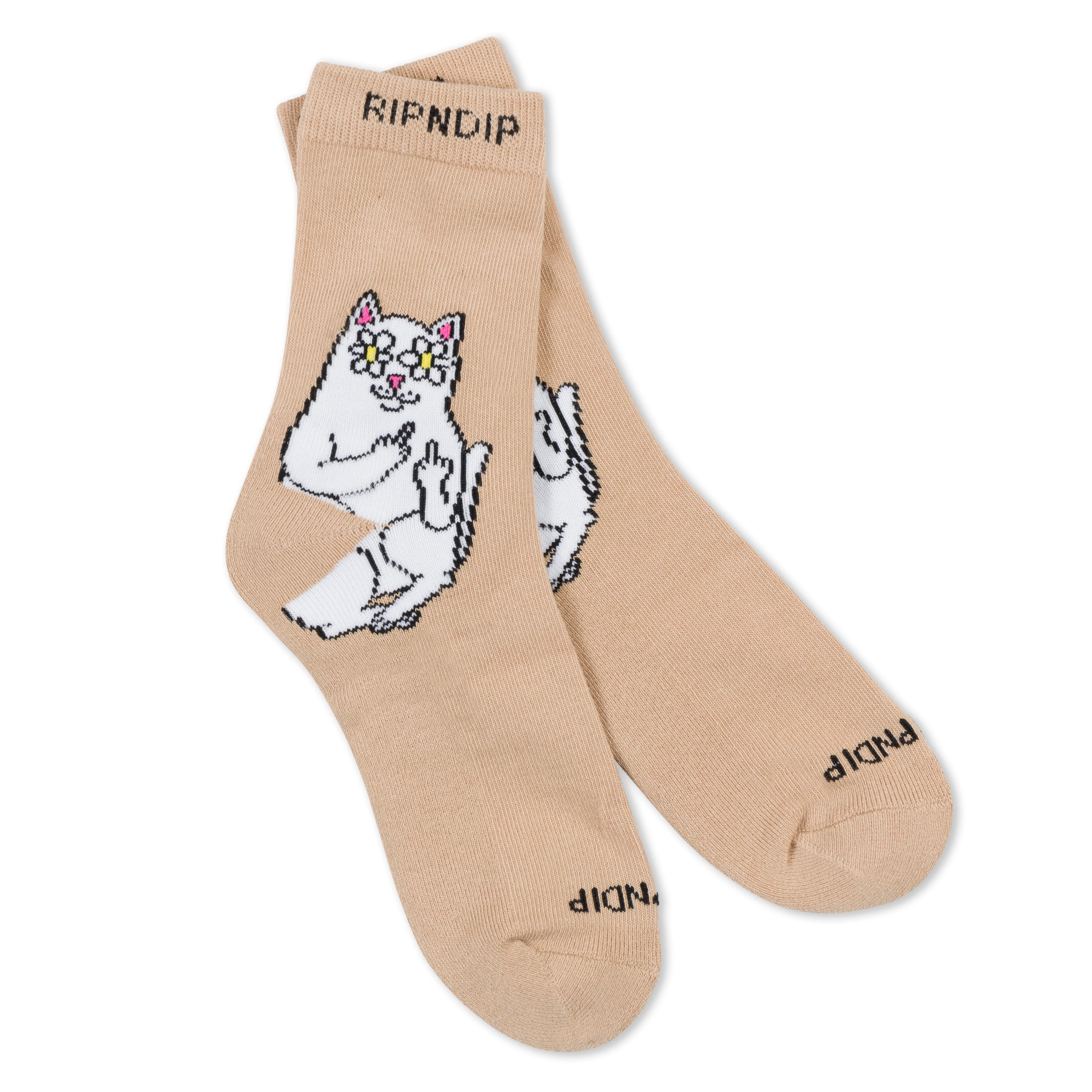 LORD NERMAL BLOSSOM MID SOCKS ( ALMOND )