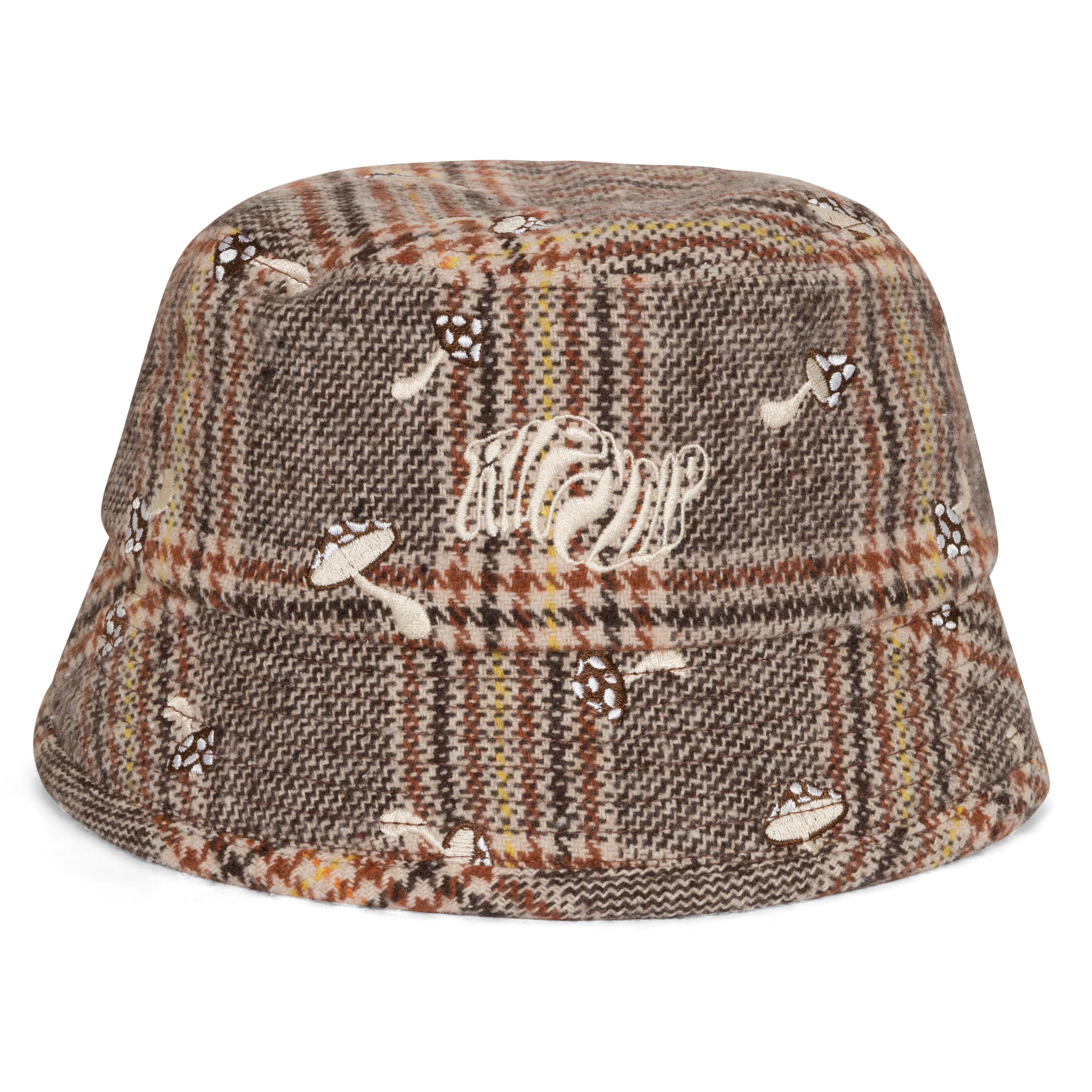 EUPHORIA BUCKET HAT ( BROWN PLAID )