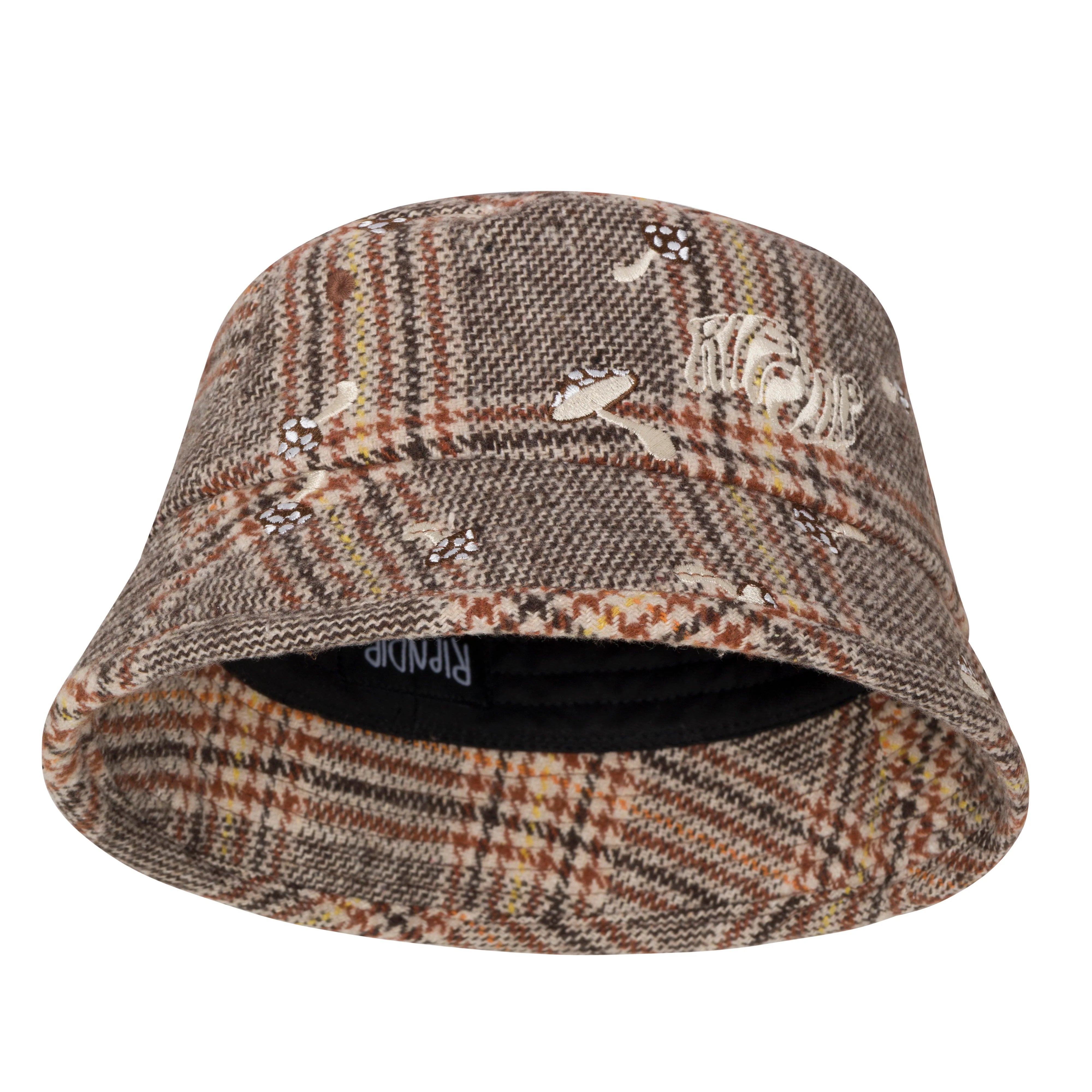 EUPHORIA BUCKET HAT ( BROWN PLAID )