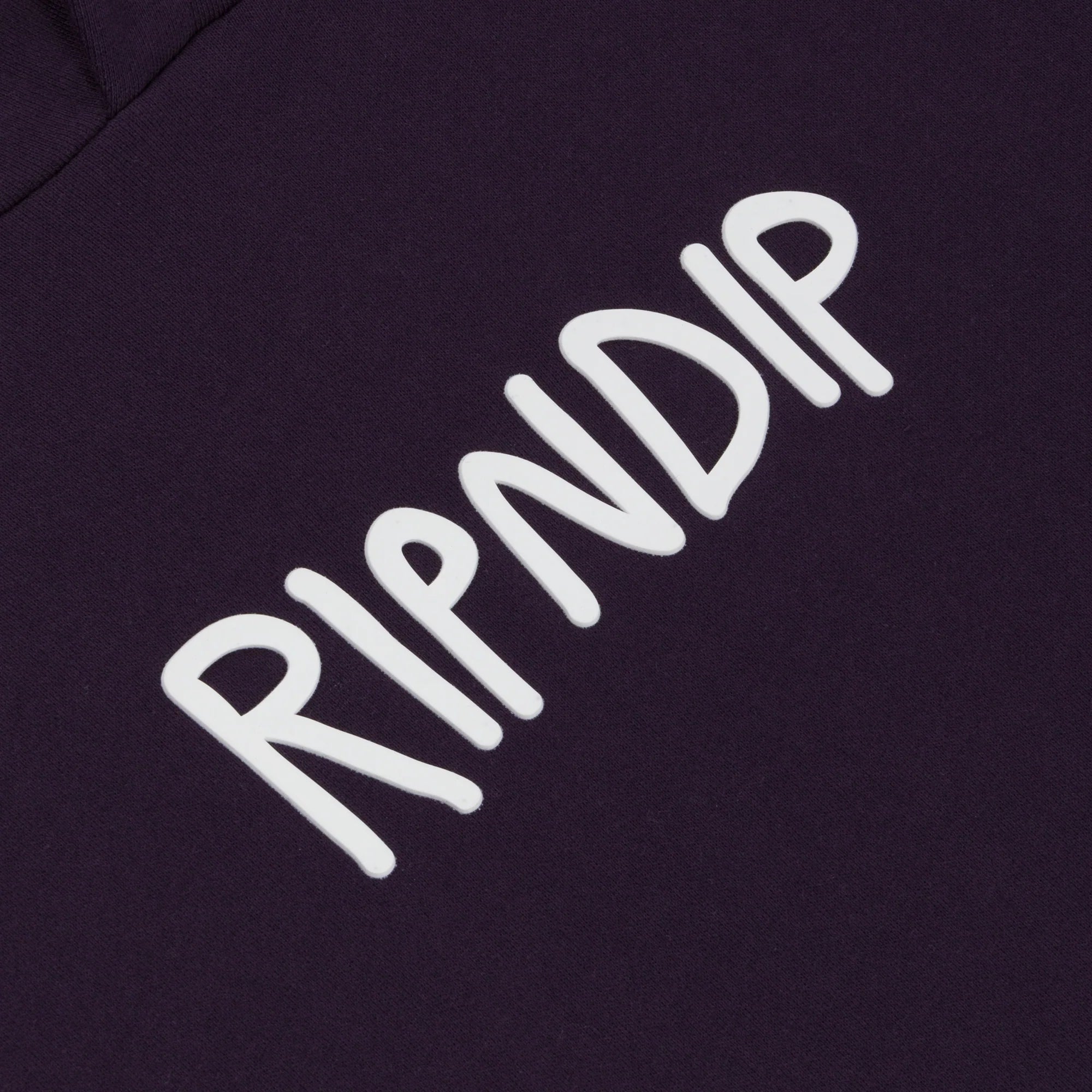 RUBBER LOGO HOODIE ( DARK PURPLE )