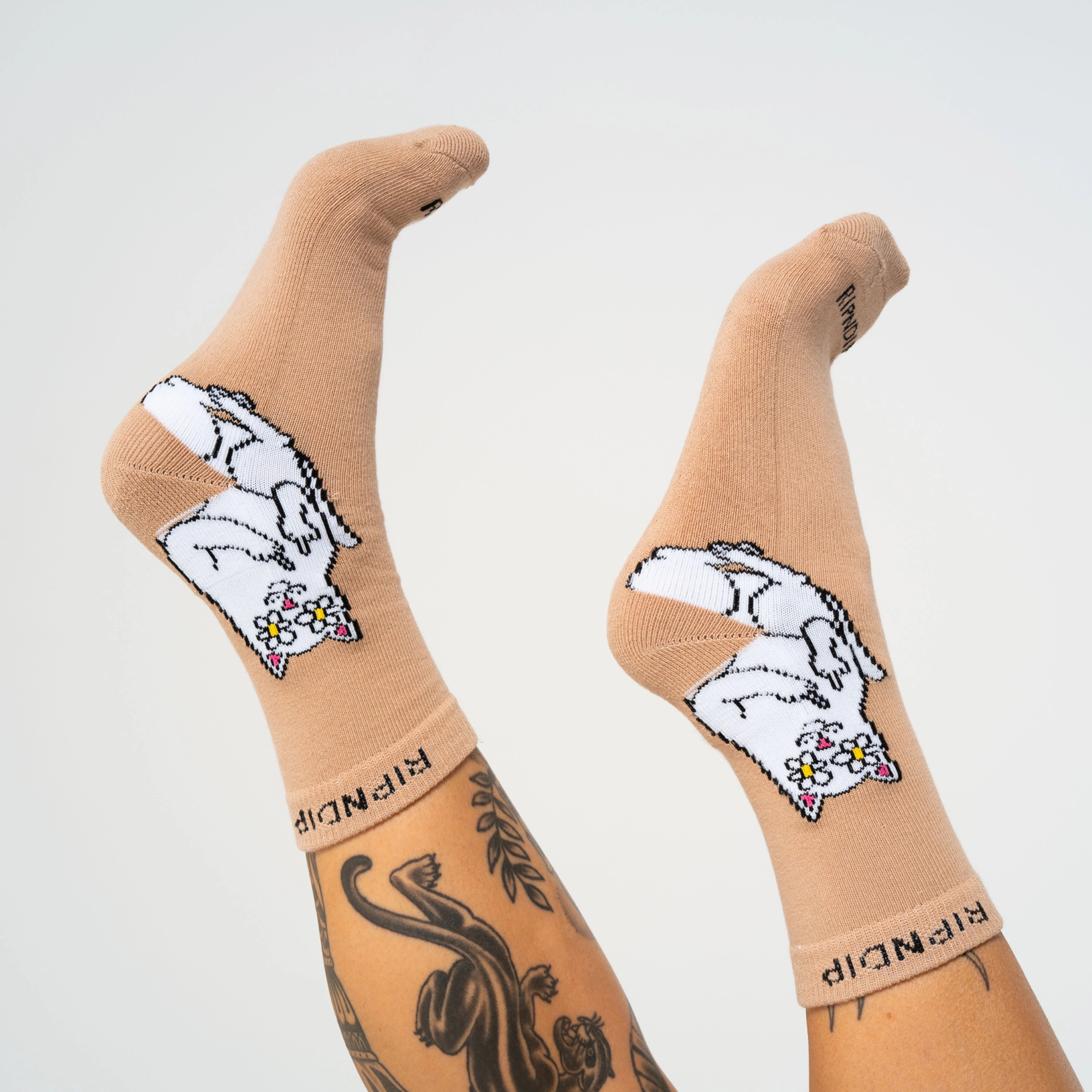 LORD NERMAL BLOSSOM MID SOCKS ( ALMOND )