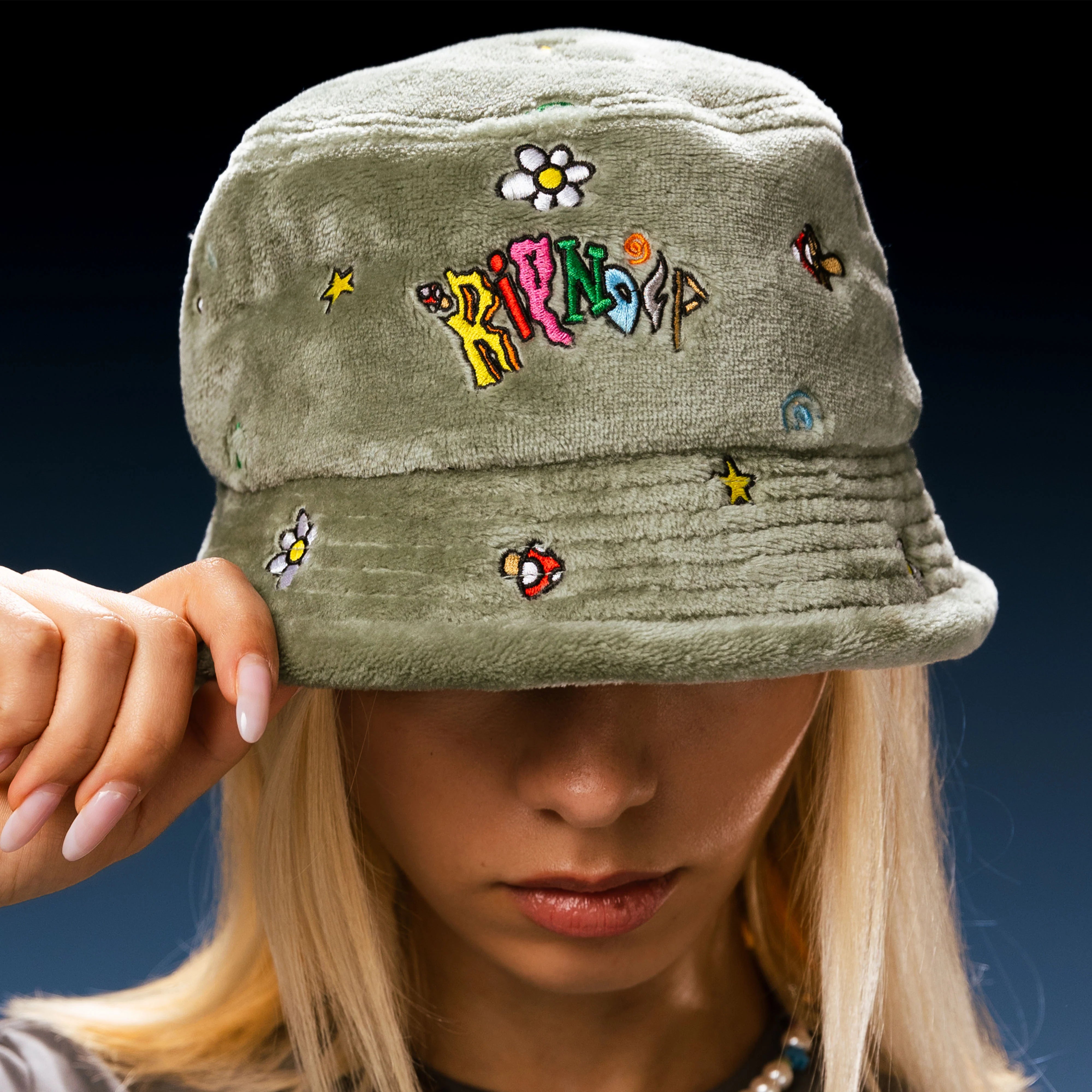 BROKEN DOWN SHERPA BUCKET HAT ( LIGHT SAGE )