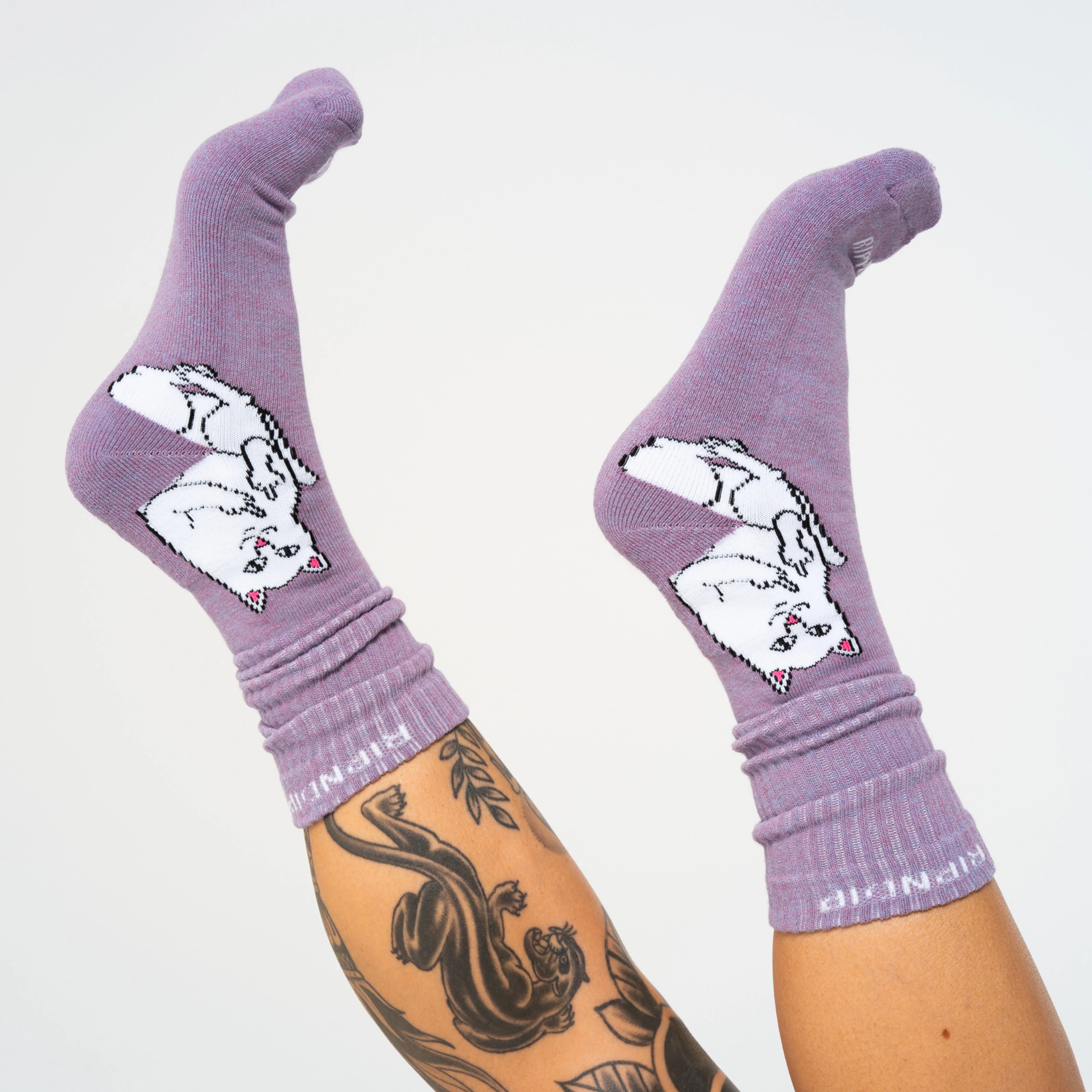 LORD NERMAL SOCKS ( LILAC HEATHER )
