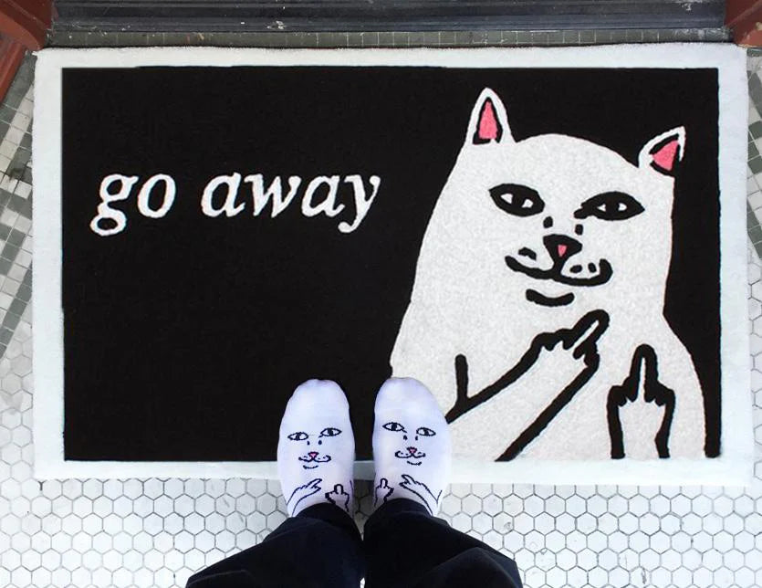 GO AWAY RUG ( BLACK )
