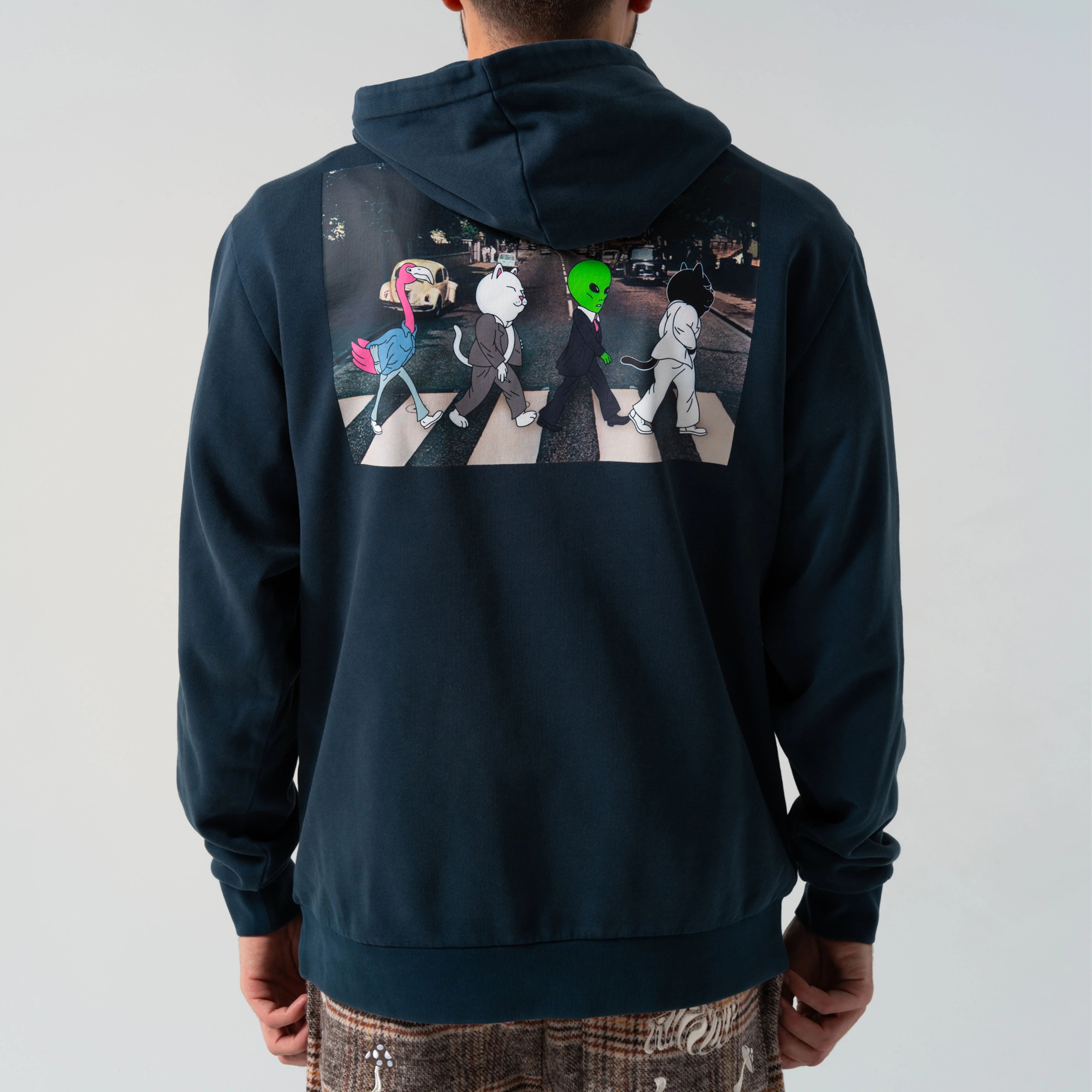 CROOSWALK HOODIE ( NAVY VINTAGE WASH )